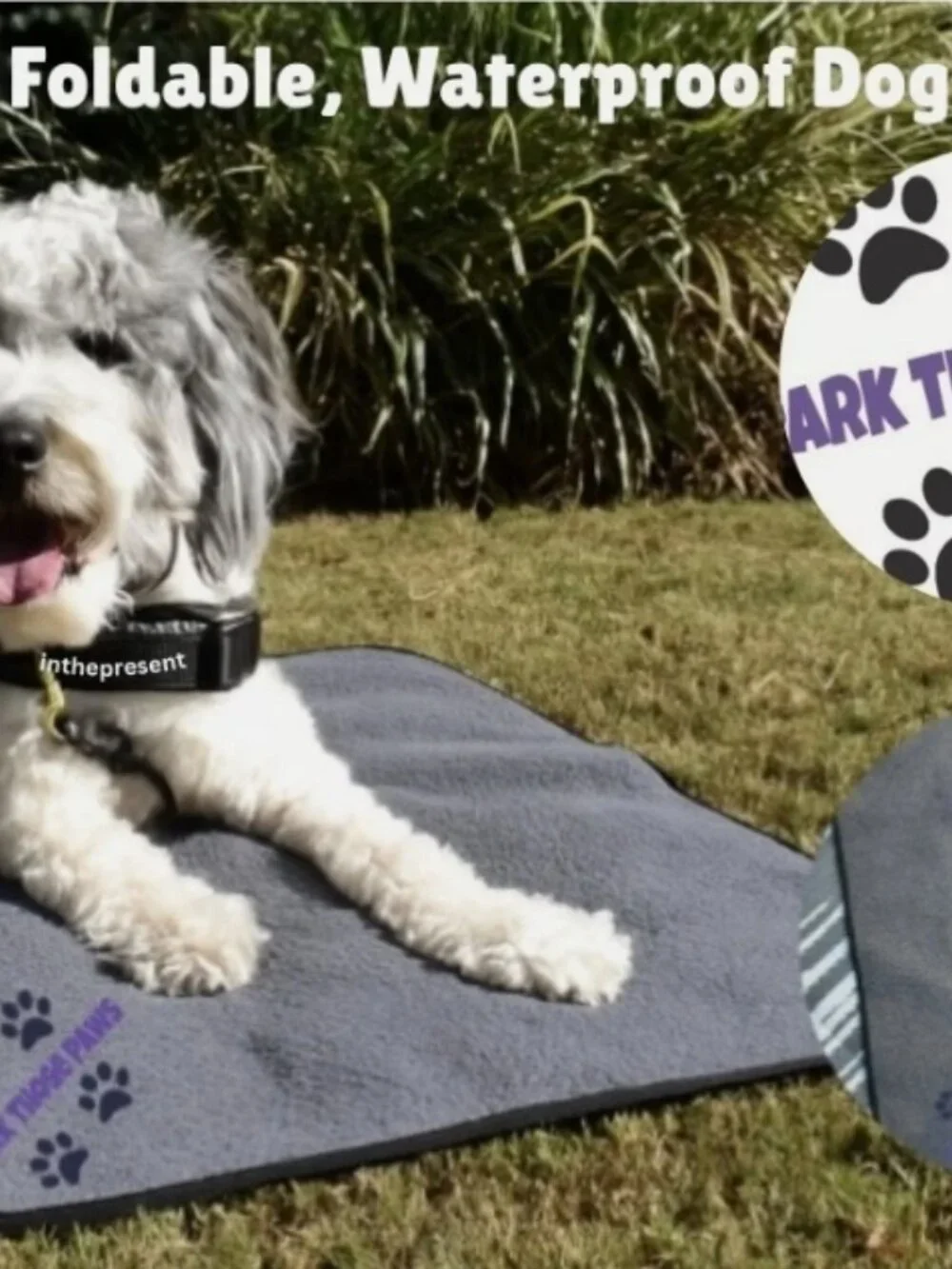 Park Those Paws Foldable, Waterproof, Dog Blanket / Size LG/XL